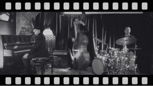 al sitar (piano) with vjeko crljen (contrabass) and borna rupena (drums) at KCM Zagreb